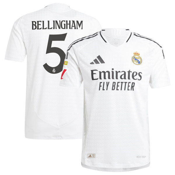 Jude Bellingham Real Madrid adidas 2024/25 Home Authentic Player Jersey - White