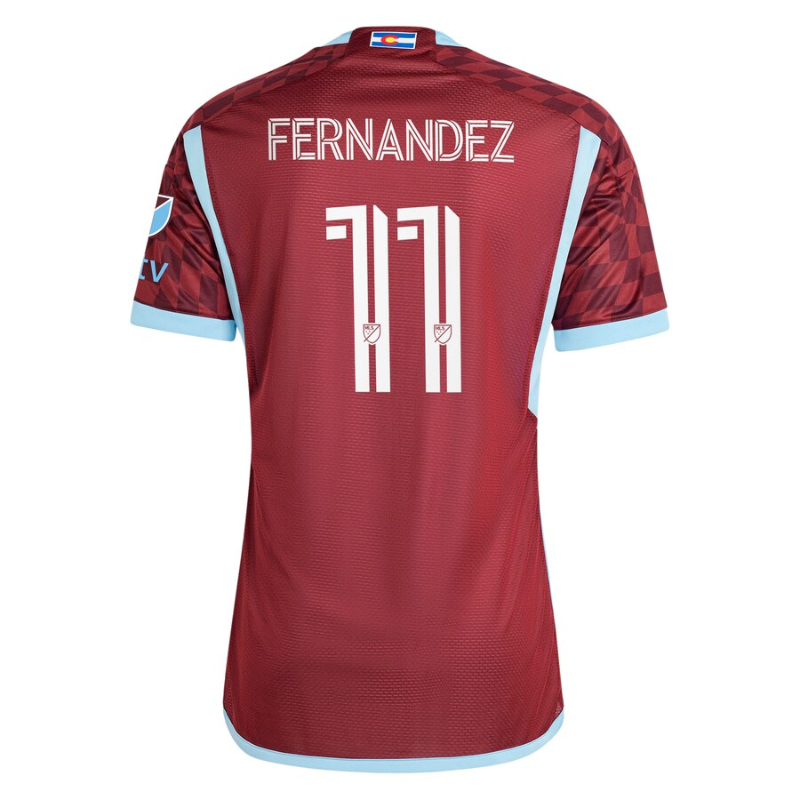 Omir Fernandez Colorado Rapids Adidas 2024 One Flag Kit Authentic Player Jersey - Burgundy