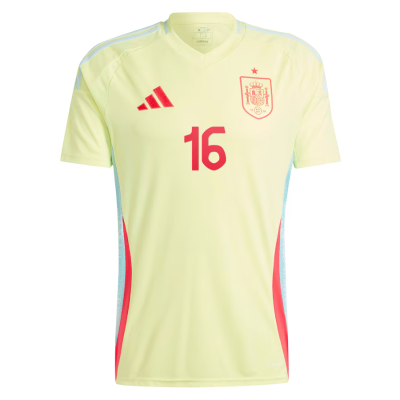 Rodrigo Spain National Team adidas 2024 Away Authentic Jersey - Yellow