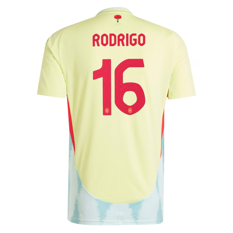 Rodrigo Spain National Team adidas 2024 Away Authentic Jersey - Yellow