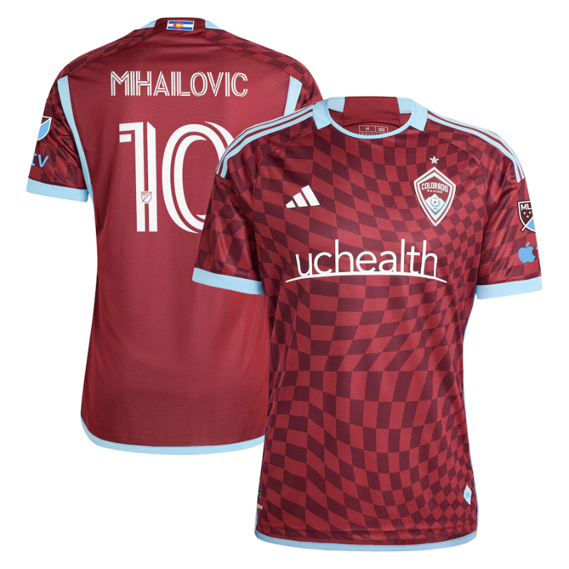 Djordje Mihailovic Colorado Rapids adidas 2024 One Flag Kit Authentic Player Jersey - Burgundy