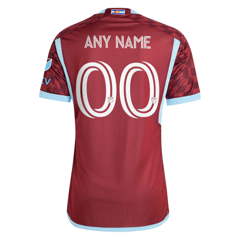 Colorado Rapids adidas 2024 One Flag Kit Authentic Custom Jersey - Burgundy