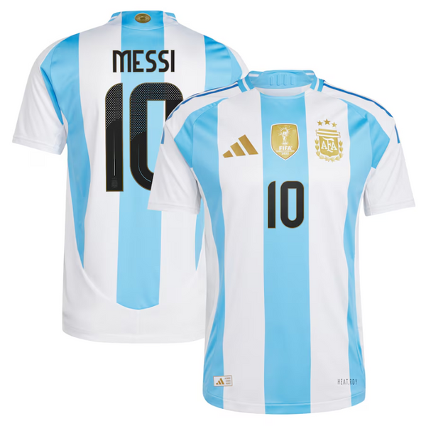 Lionel Messi Argentina National Team Adidas 2024 Home Authentic Player Jersey - White