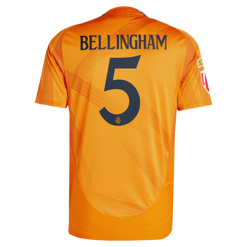 Jude Bellingham Real Madrid adidas 2024/25 Away Authentic Jersey - Orange