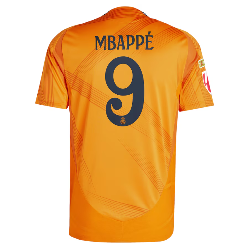 Kylian Mbappé Real Madrid adidas 2024/25 Away Authentic Jersey - Orange