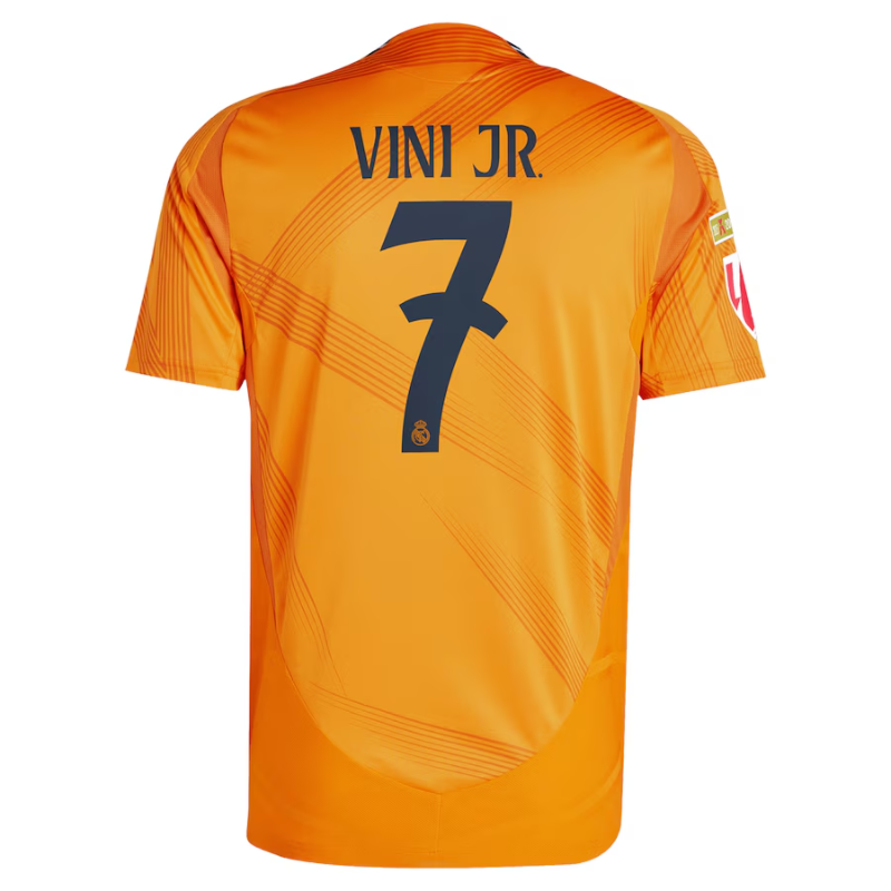 Vini Jr. Real Madrid adidas 2024/25 Away Authentic Jersey - Orange